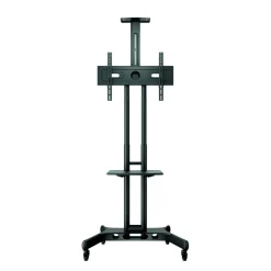 DPJ Workspace Bildschirm-Stativ Floorstand Basic 150 - Mit Ablage & Kamerahalter