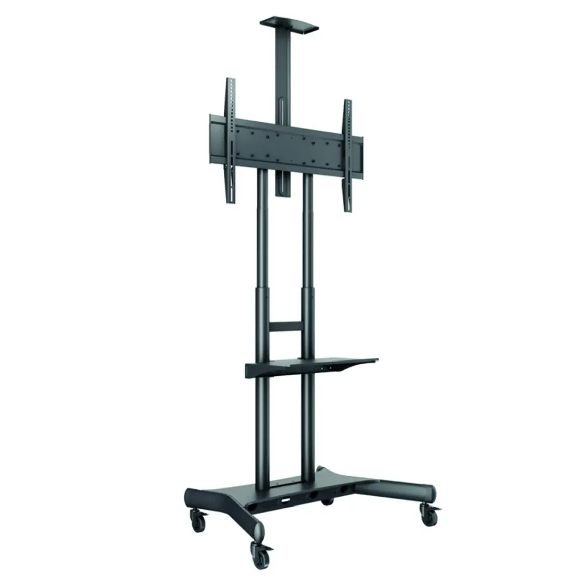 DPJ Workspace Bildschirm-Stativ Floorstand Basic 180 - Mit Ablage & Kamerahalter