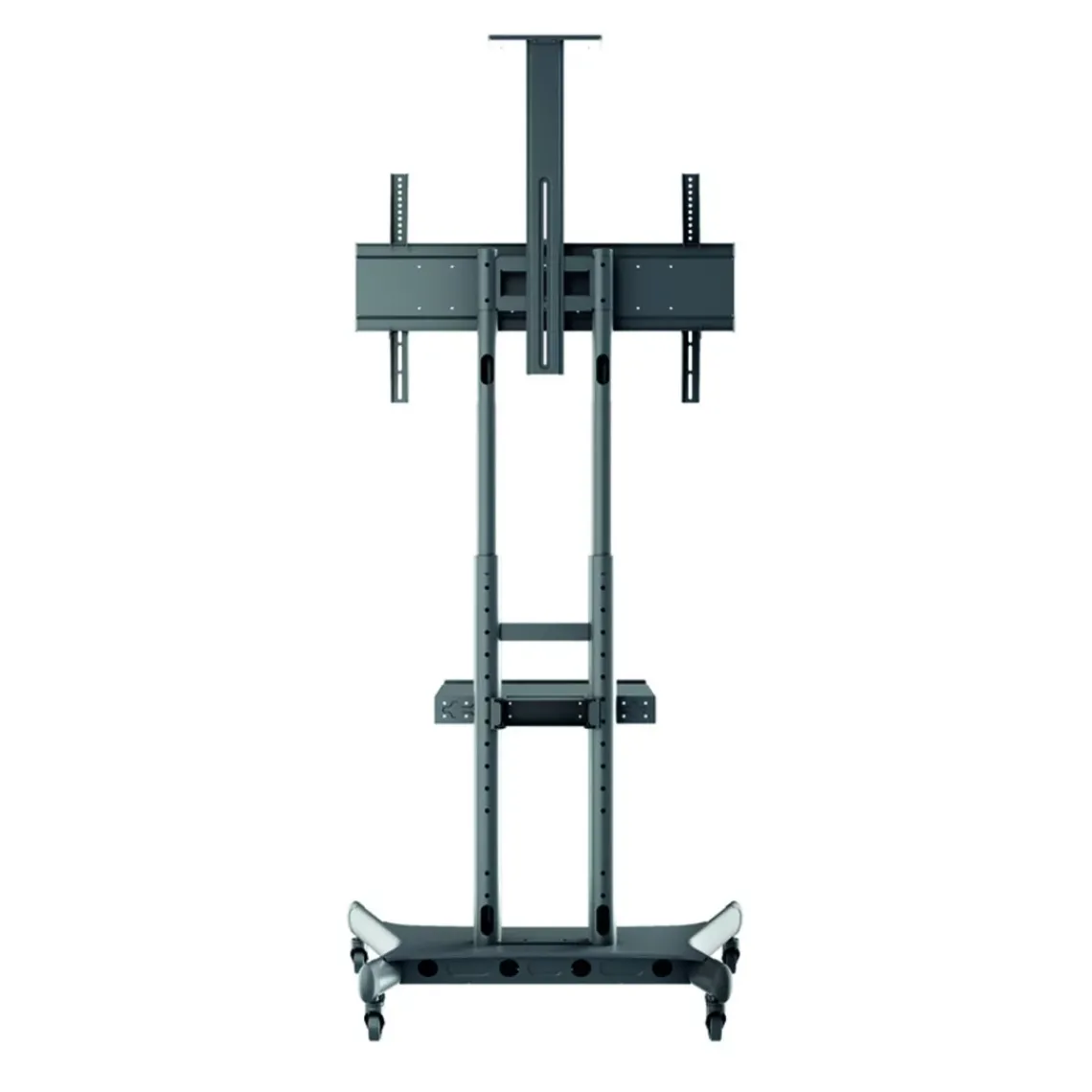 DPJ Workspace Bildschirm-Stativ Floorstand Basic 180 - Mit Ablage & Kamerahalter
