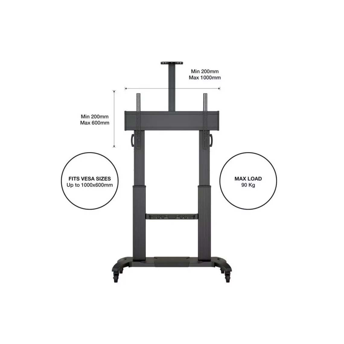 DPJ Workspace Bildschirm-Stativ Floorstand Dual Pillar 180 HD