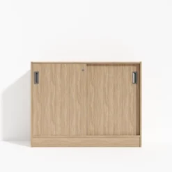 DPJ Workspace Büroschrank Modea - Mit Schiebetüren, 2 Regalfächer