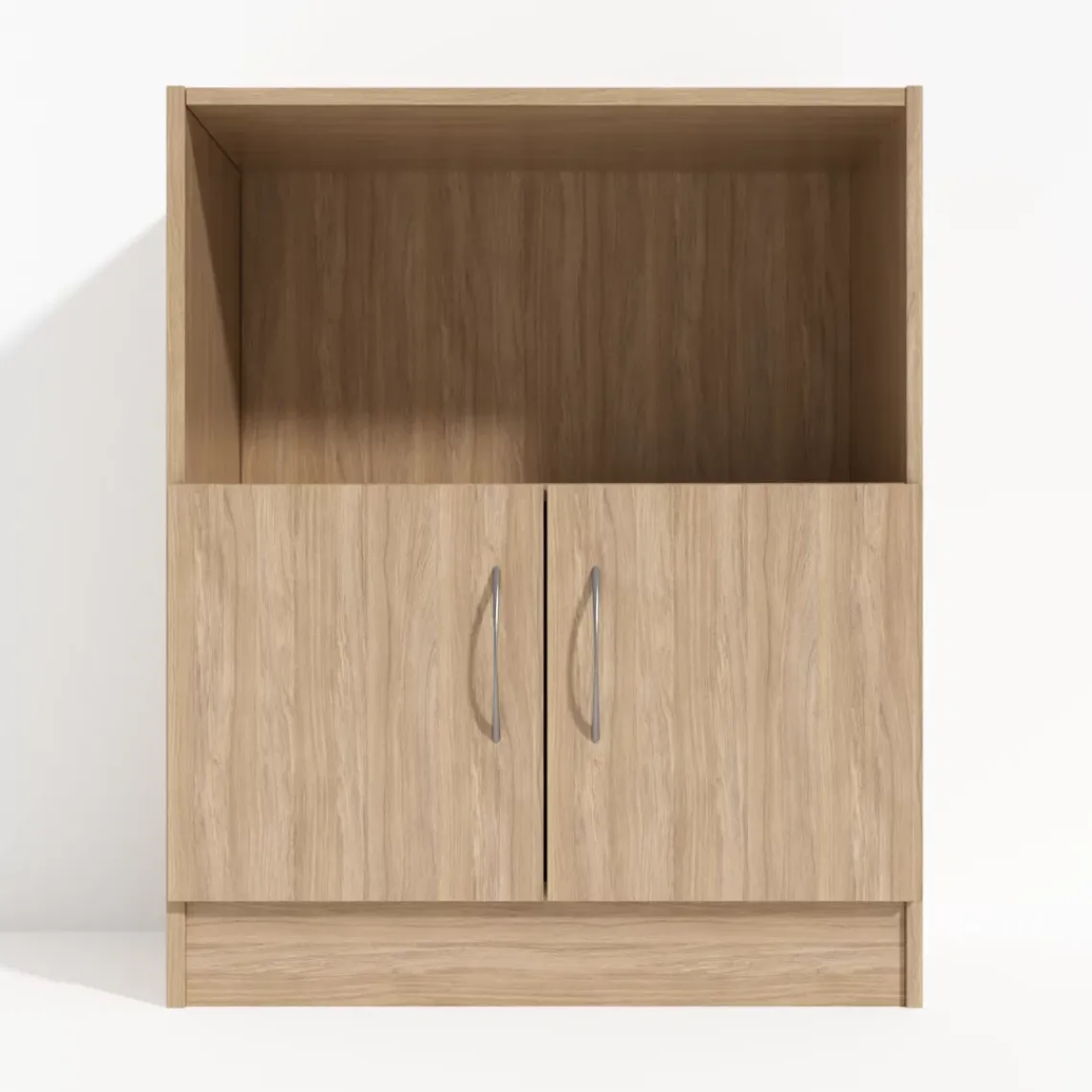 DPJ Workspace Büroschrank Modea - Niedrige Türen, 1 offenes Regalfach