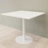DPJ Workspace Cafétisch Kvadrat - Mit rundem Standfuß