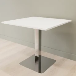 DPJ Workspace Cafétisch Kvadrat - Polierter Stahl