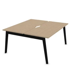 DPJ Workspace Doppel-Schreibtisch Nova Wood