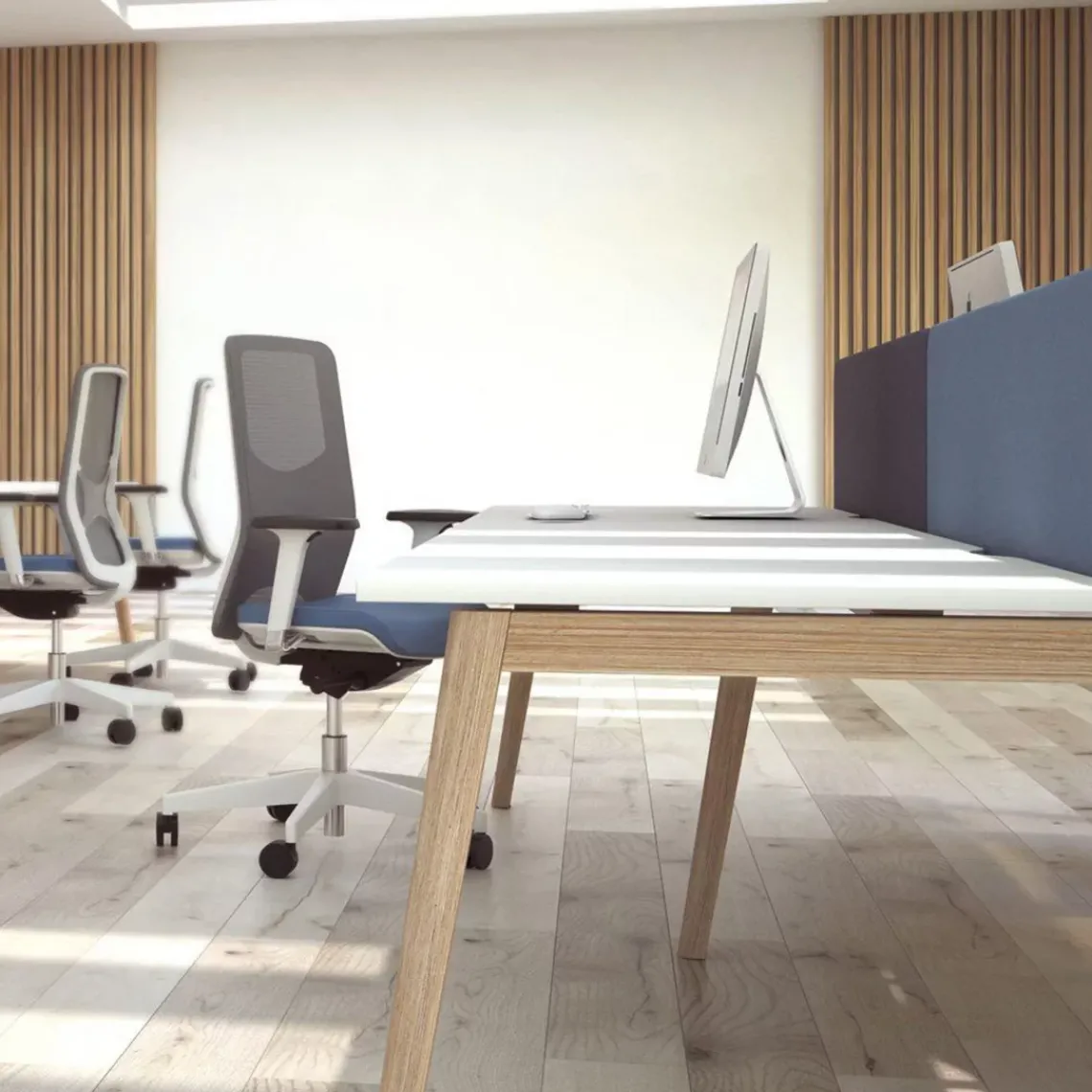 DPJ Workspace Doppel-Schreibtisch Nova Wood