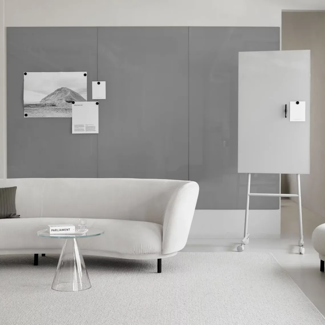 DPJ Workspace Glastafel Mood Spaces - Verbundene Schreibtafeln