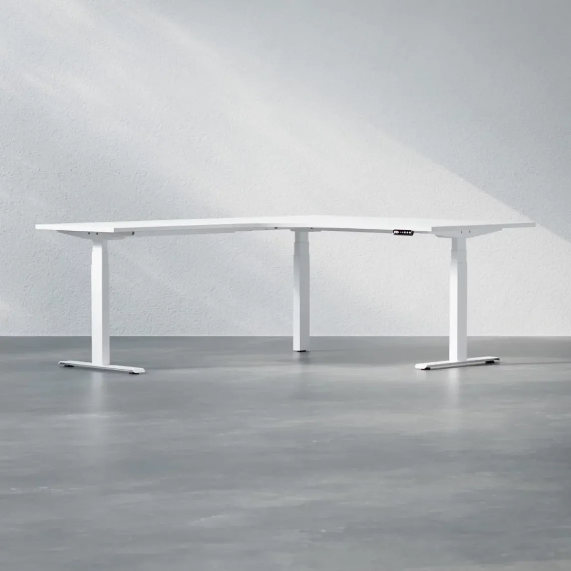 DPJ Workspace Höhenverstellbarer Eckschreibtisch - Premium