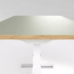 DPJ Workspace Höhenverstellbarer Schreibtisch Premium Plus - Linoleum, 120x70 cm