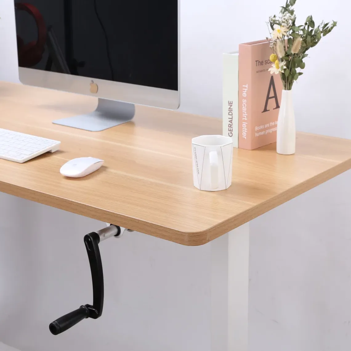 DPJ Workspace Höhenverstellbares Schreibtischgestell ECO - Mit Kurbel