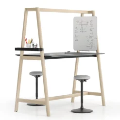 DPJ Workspace Hoher Projekttisch Nova Wood - HPL