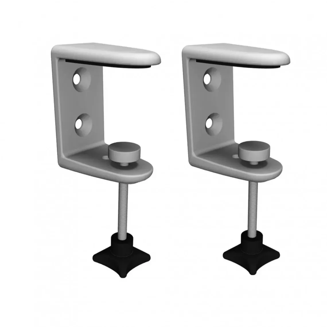 DPJ Workspace Klemmbeschläge für Tischtrennwand ScreenIT - 42 mm