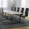 DPJ Workspace Konferenztisch SET 4-14 Personen - Framie + Origami IN mit hoher Rückenlehne