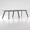 DPJ Workspace Konferenztisch/Projekttisch Viggo Linoleum - 73 cm hoch