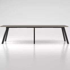 DPJ Workspace Konferenztisch/Projekttisch Viggo Linoleum - 90 cm hoch