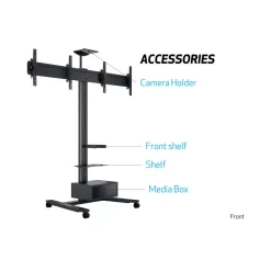 DPJ Workspace M Public Display Stand 180 HD Dual Black