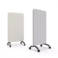DPJ Workspace Mobile Glastafel Mood Fabric - Schallabsorbierende Rückseite