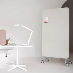 DPJ Workspace Mobile Glastafel Mood Fabric - Schallabsorbierende Rückseite