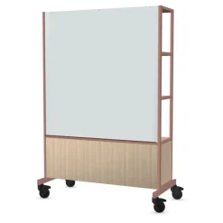 DPJ Workspace Mobiles Regalsystem Worklab - Auf Rädern, mit Rückwand und Whiteboard