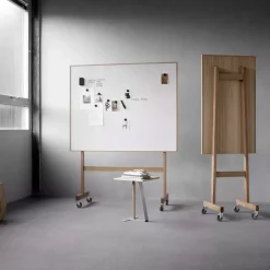 DPJ Workspace Mobiles Whiteboard Wood - Eichenstativ auf Rädern