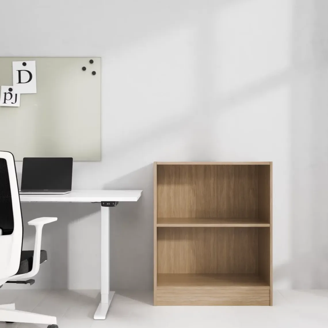 DPJ Workspace Offener Büroschrank Modea - 2 Regalfächer