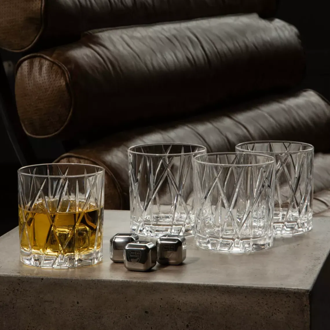 DPJ Workspace Orrefors Whiskeyglas City Of - 25 cl, 4er-Pack