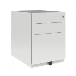 DPJ Workspace Rollcontainer Note Mobile - niedrig, 3 Schubladen, 42 cm breit