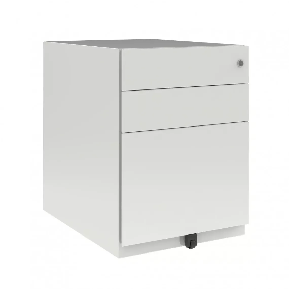 DPJ Workspace Rollcontainer Note Mobile - niedrig, 3 Schubladen, 42 cm breit