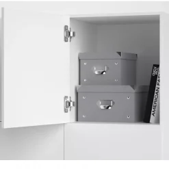 DPJ Workspace Schließschrank - Mit 4 Türen, 50 cm breit