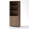 DPJ Workspace Schrank Crito - Mit Türen, 3 offene Regalfächer