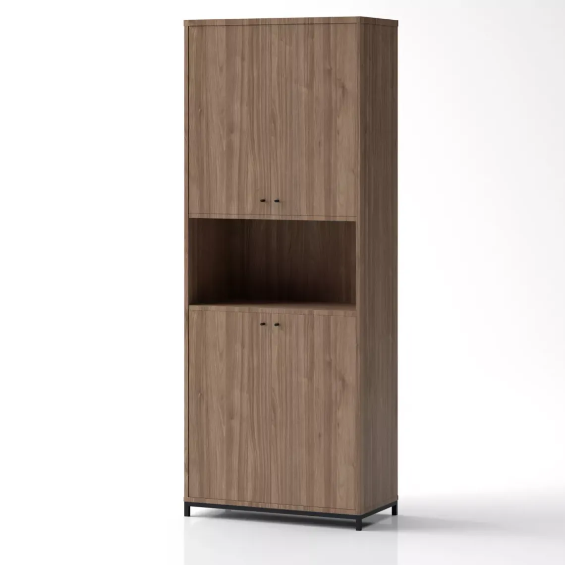 DPJ Workspace Schrank Crito - Mit Türen, 1 offenes Regalfach mittig