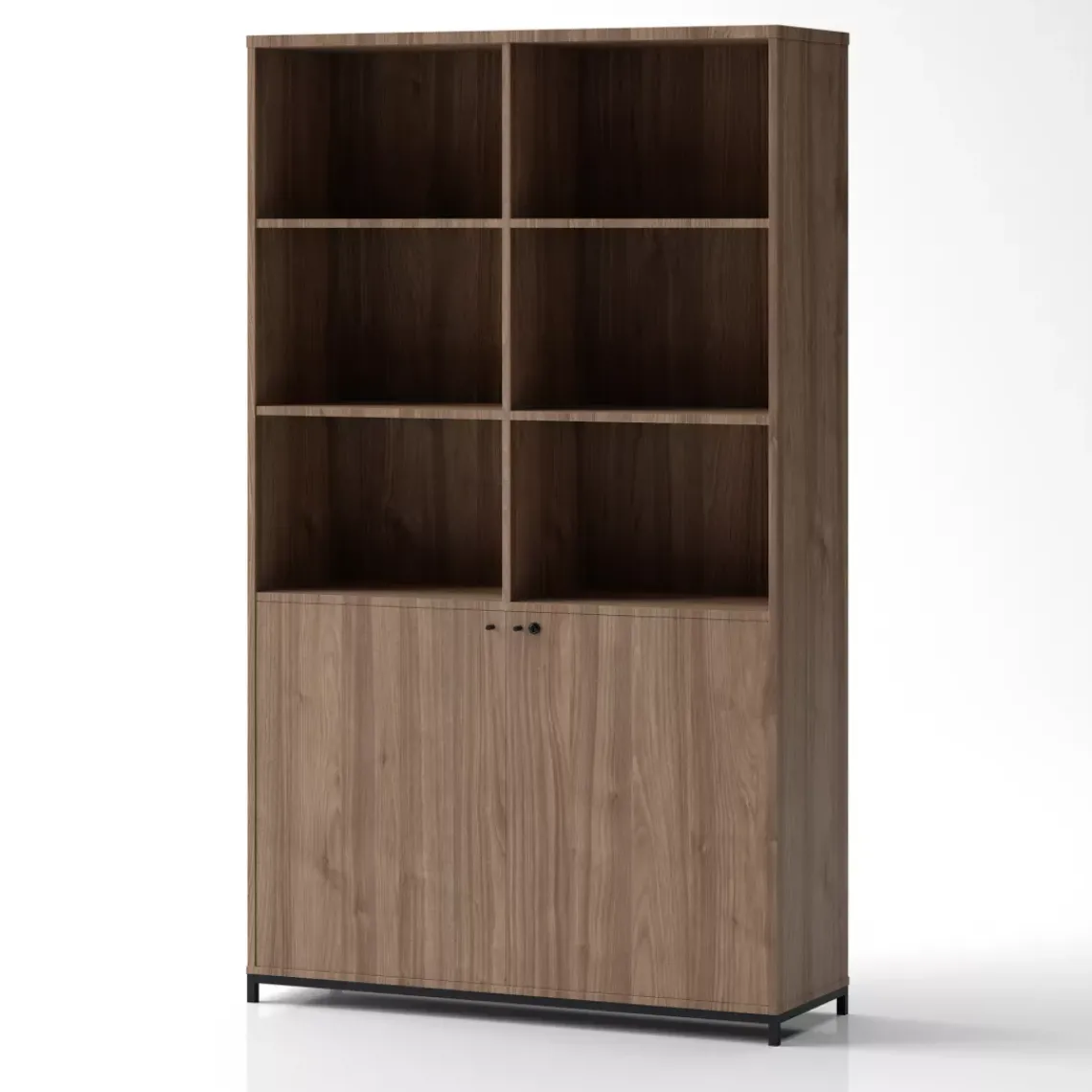 DPJ Workspace Schrank Crito extra-breit - Mit Türen, 6 offene Fächer