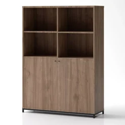 DPJ Workspace Schrank Crito extra-breit - Mit Türen, 4 offene Fächer