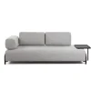 DPJ Workspace Sofa C.O - 3-Sitzer, mit Tablett