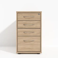DPJ Workspace Standcontainer Modea - 3 Schubladen, 1 Hängeregister, 80 cm tief