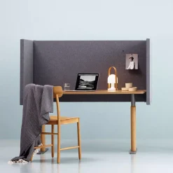 DPJ Workspace Tischtrennwand Dezibel - Mit geraden Ecken