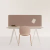 DPJ Workspace Tischtrennwand Optima 30 - Mit runden Ecken