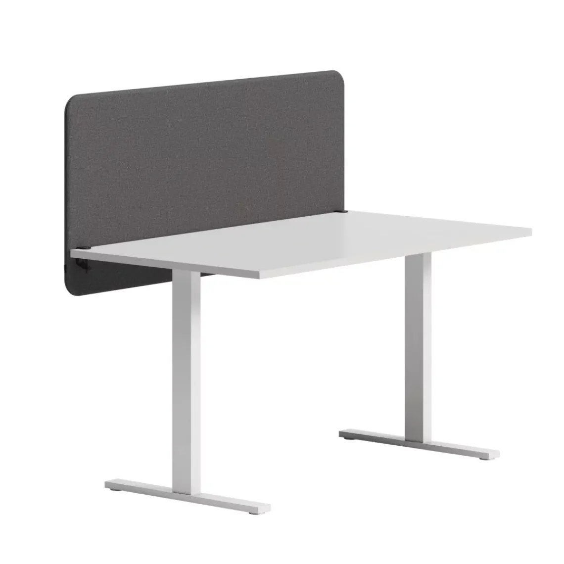 DPJ Workspace Tischtrennwand Softline 30 hängend - Komplettpaket mit Tischbeschlägen