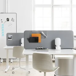 DPJ Workspace Tischtrennwand Softline 30 - 45 cm hoch über dem Tisch