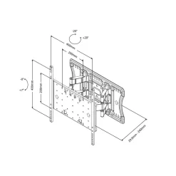 DPJ Workspace Wandhalterung Super Slim - Tilt & Turn