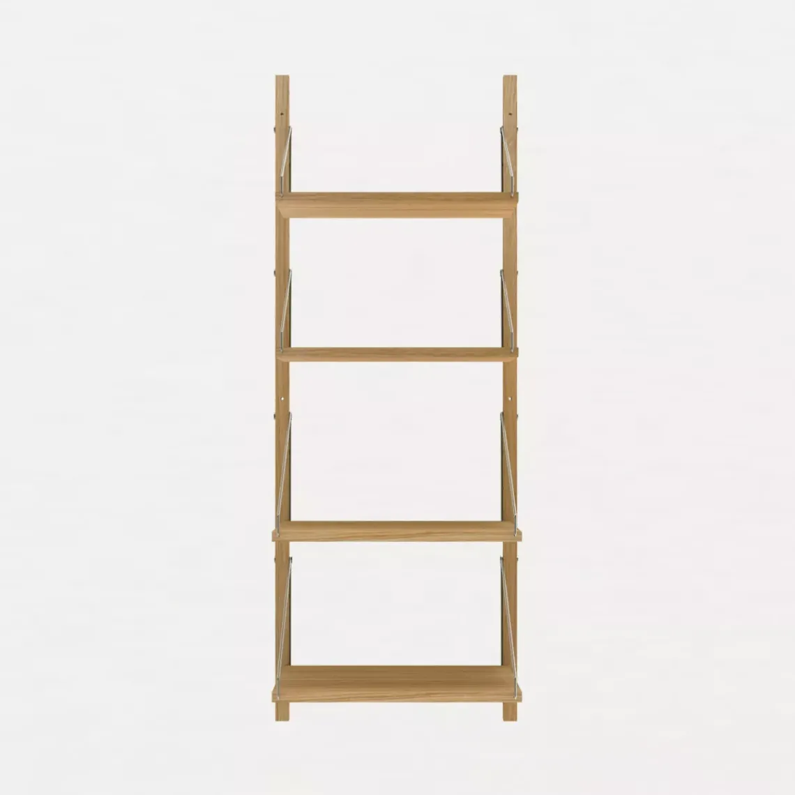 DPJ Workspace Wandregal Shelf Library Single Section - In Eiche