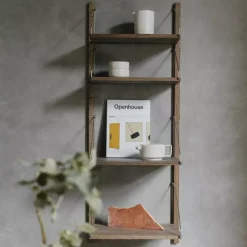 DPJ Workspace Wandregal Shelf Library Single Section - In Eiche