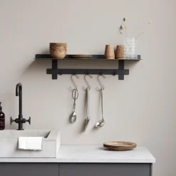 DPJ Workspace Wandregal Tag - 1 Regalboden, 5 Haken